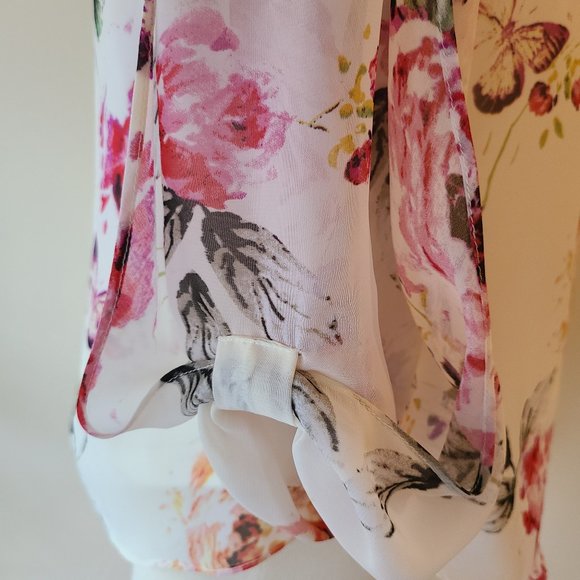 Cleo 3/4 Sleeve Floral Tunic Blouse - Picture 6 of 7